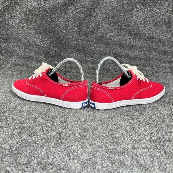 Keds Champion Originals Lace Up Sneakers Women's Size 6.5 Red Canvas Casual Shoe - Picture 6 of 11